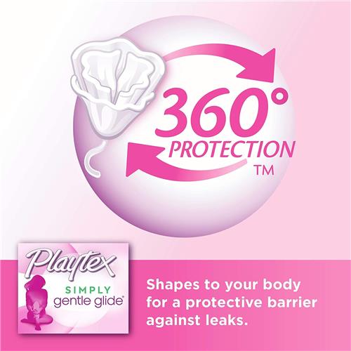 Playtex Simply Gentle Glide Fragrance Free Tampons