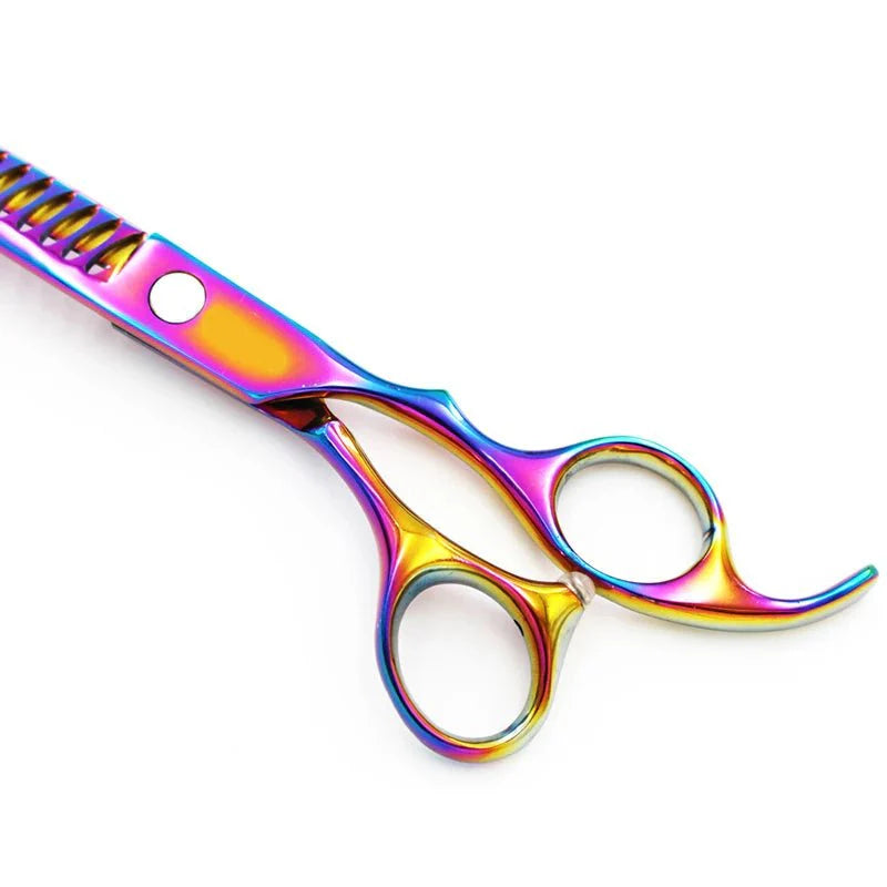1pcs Pet Downward Curved Thinning Scissors Professional Dog Thinning Shears Dense Shark Hair Cut Cat Grooming Scissors Tools [PET]