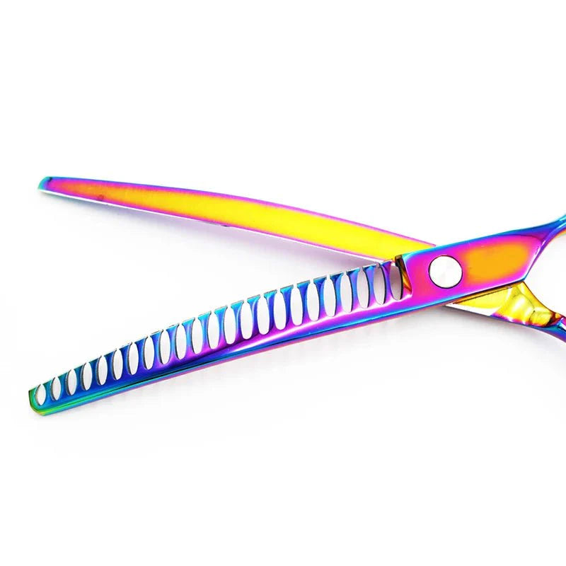 1pcs Pet Downward Curved Thinning Scissors Professional Dog Thinning Shears Dense Shark Hair Cut Cat Grooming Scissors Tools [PET]