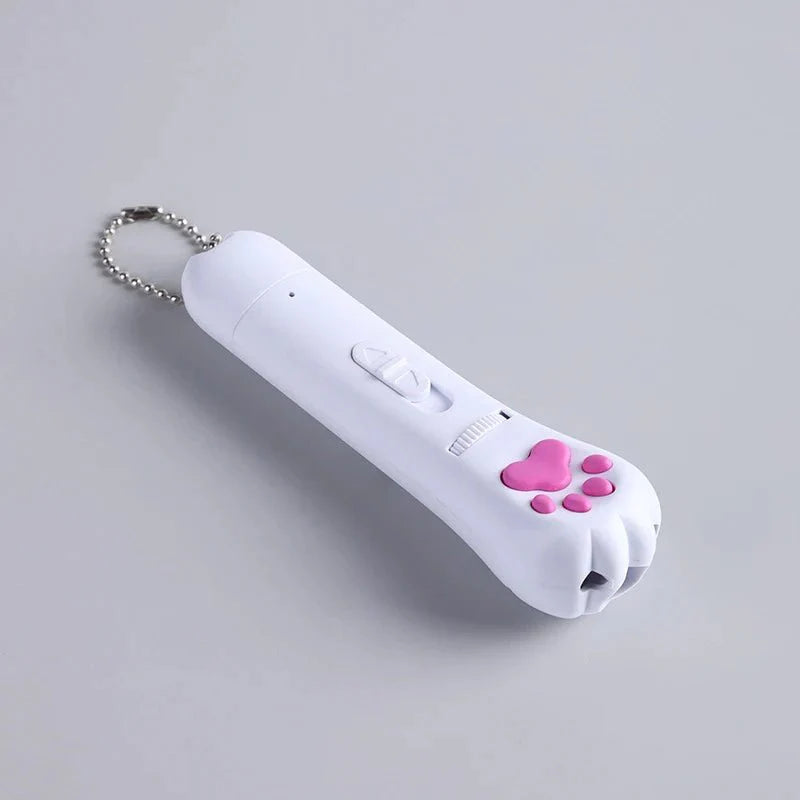 6 in 1 USB Pet LED 1 mw Laser Cat Laser Transform pattern Rechargeable Toy Interactive Bright Animation Pointer Light Pen Toys [PET]