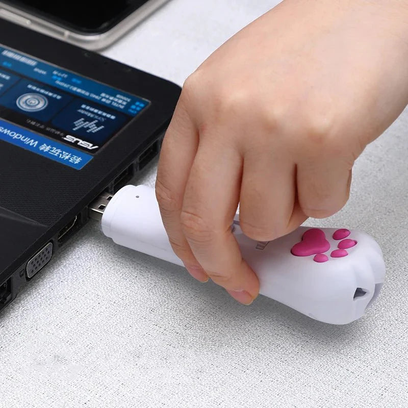 6 in 1 USB Pet LED 1 mw Laser Cat Laser Transform pattern Rechargeable Toy Interactive Bright Animation Pointer Light Pen Toys [PET]