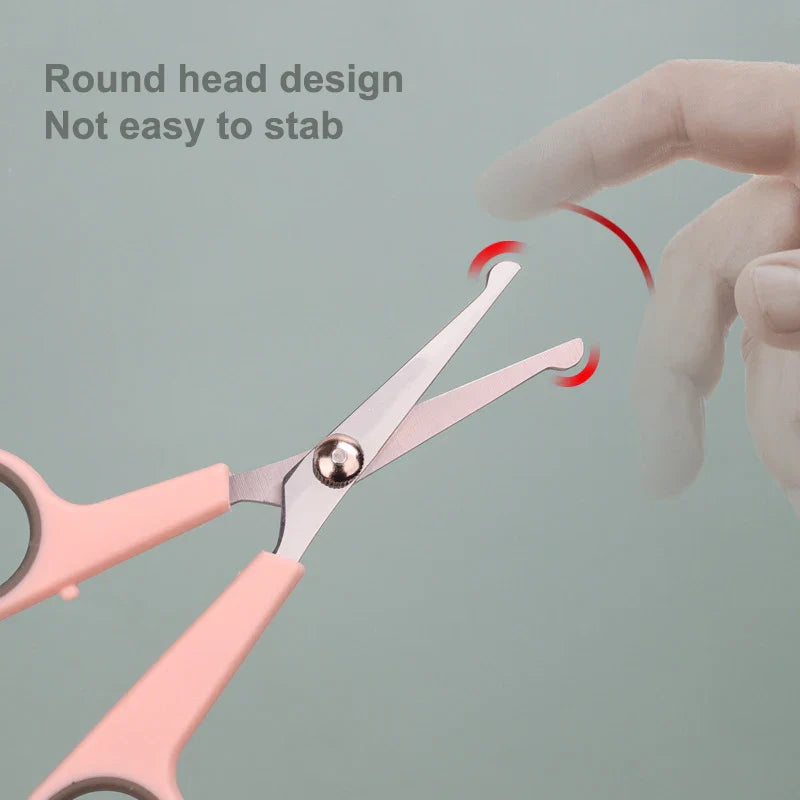 Professional Dogs Hair Scissor Stainless Steel Scissors with Round Tip Pets Cat Dog Durable Safety Hair Dog Grooming Accessories [PET]