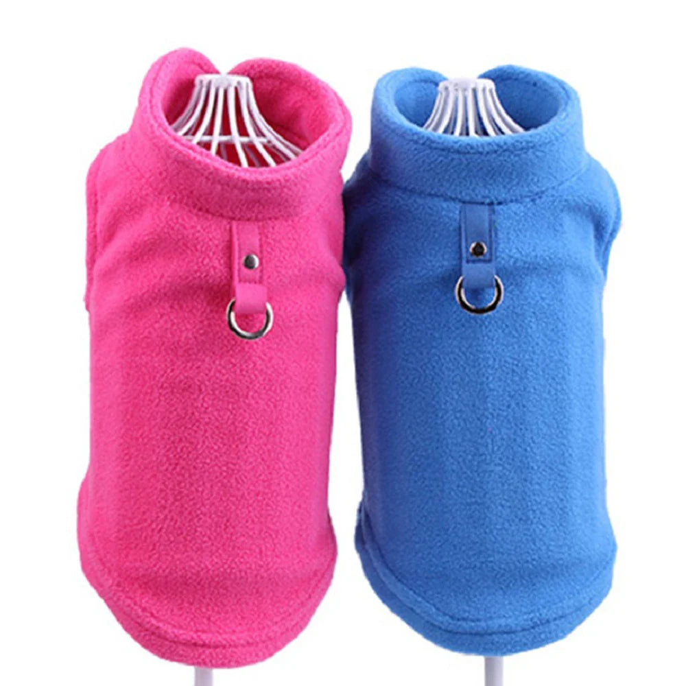 Winter Fleece Pet Dog Clothes Puppy Clothing French Bulldog Coat Pug Costumes Jacket Vest [PET]