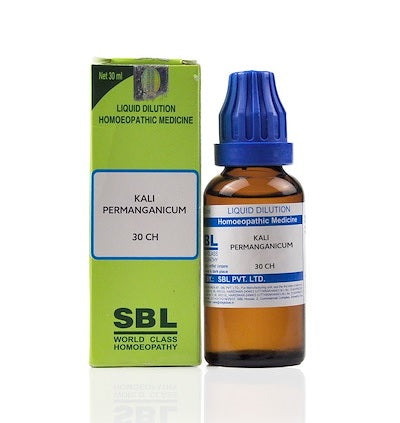 Kali Permanganicum Dilution 6C, 30C, 200C, 1M, 10M.