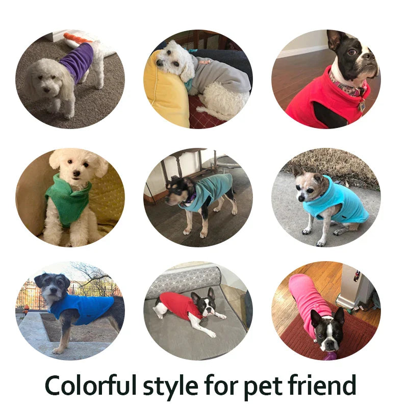 Fleece Winter Pet Clothes for Small Dogs Yorkshire Terrier Costumes Puppy T-Shirt Dogs Cat Vests Chihuahua French Bulldog Poodle [PET]