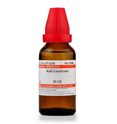 Kali Causticum Dilution 6C, 30C, 200C, 1M, 10M.