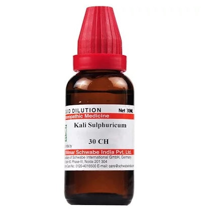 Kali Sulphuricum Dilution 6C, 30C, 200C, 1M, 10M.