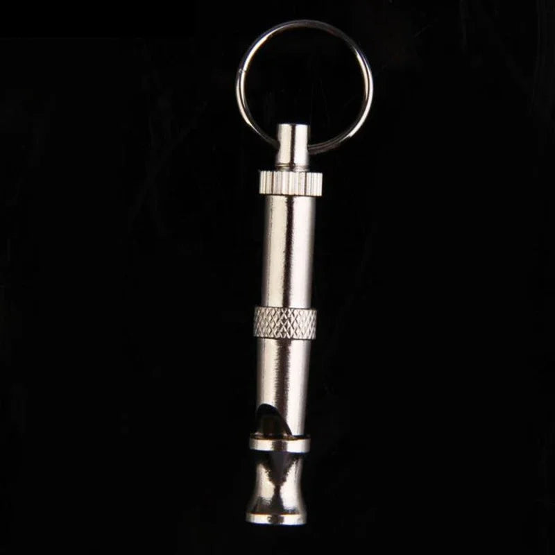 Puppy Pet Dog Whistle Two-tone Ultrasonic Flute Stop Barking Ultrasonic Sound Repeller Cat Training Keychain [PET]