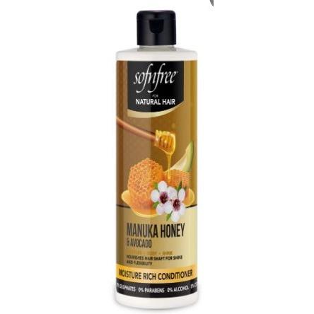 Sofn'free  For Natural Hair Manuka Honey Moisturizing Hair Duo 350ml