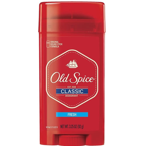 Old Spice Classic Deodorant Stick, Original 3.25 oz