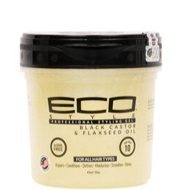 Eco Style Gel - Black Castor Flaxseed Oil - 16 oz Gel