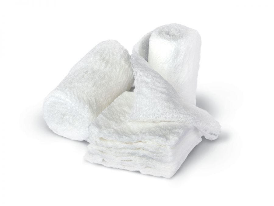 Medline Sterile Bulkee Super Fluff Sponge, 6" X 6.75", Sterile, Pack of 10